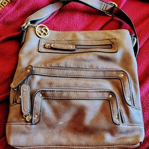 Women's Brown La Diva Shoulder Strap Purse.